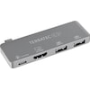 Terratec Adaptateur USB Type-C en aluminium avec ports USB-C PD HDMI 2x USB 3.0 (USB C)