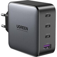 Ugreen USB 100W - 4-poorts opladerset (100 W, Snel opladen 4.0, Stroomvoorziening 3.0, Adaptief snel opladen, Snel opladen, SuperCharge, GaN-technologie)