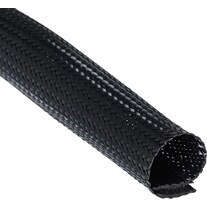 Frei Öl Chemin de câbles flexible avec velcro, noir, Ø51mm