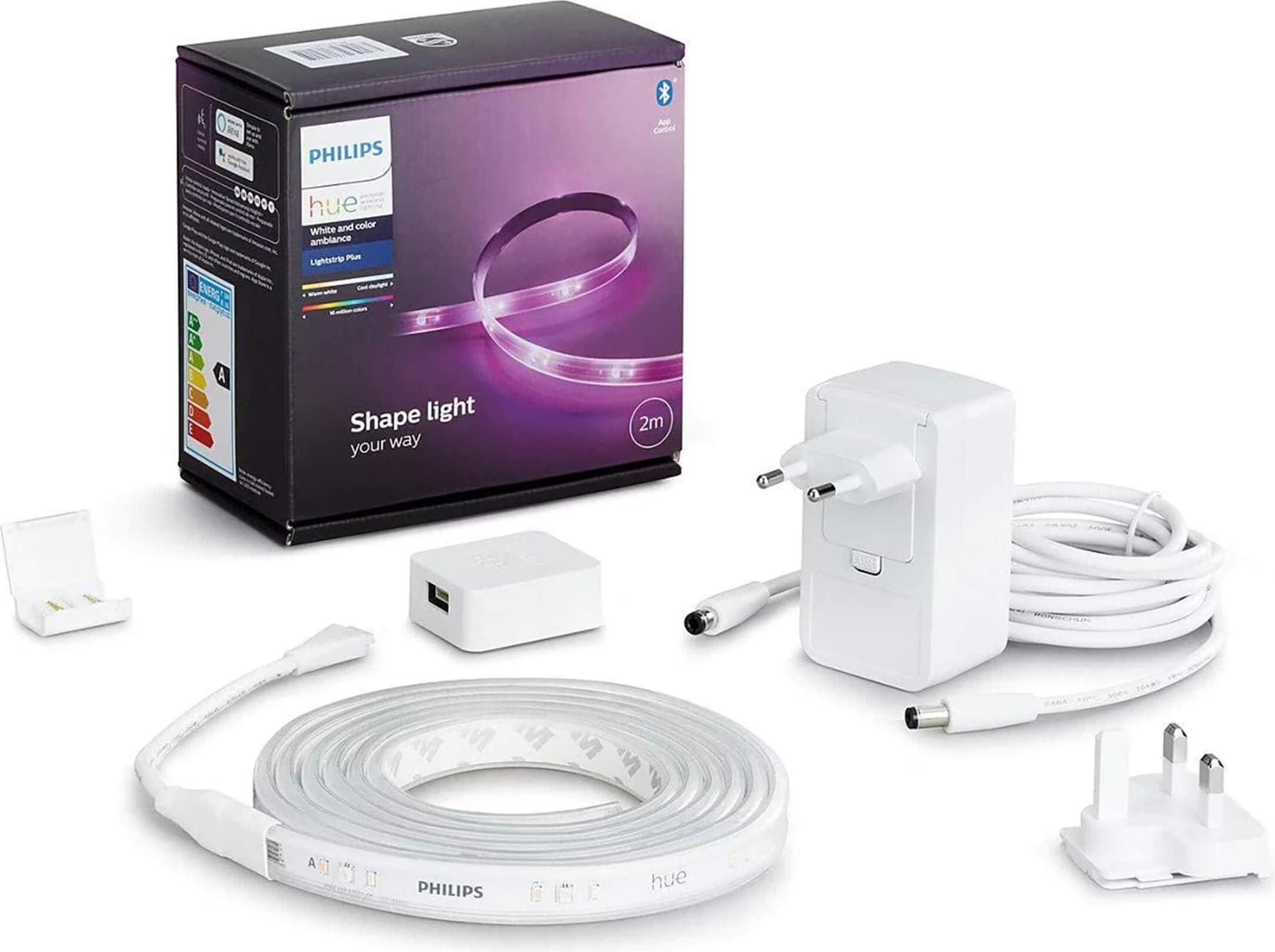 その他 Philips Hue Lightstrip Plus 2m Philips Hue Smart LED Indoor Light Strip Plus, 2m Home