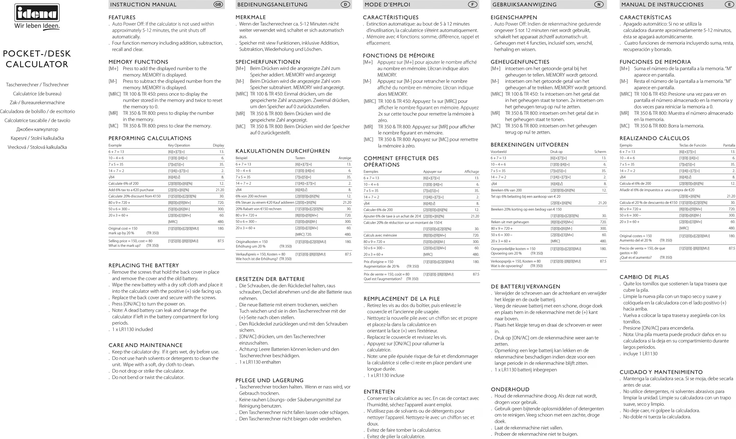 CALCULATRICE, CALCULATRICE GRAND Affichage Solaire Fonctionnement Sur Batterie Gris NEUF